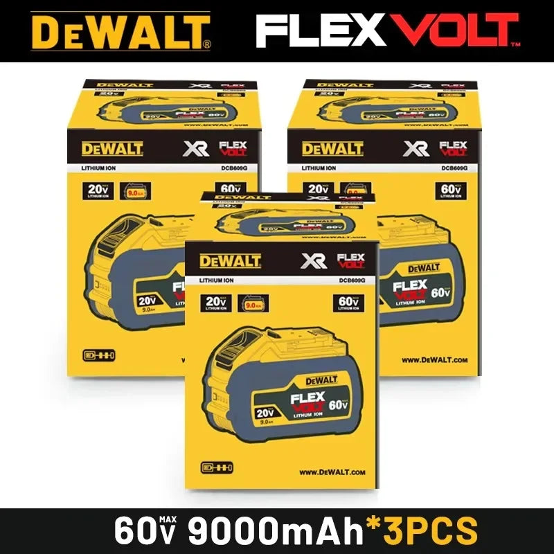 Original 9.0Ah Flexvolt DEWALT 20v/60V battery TBW