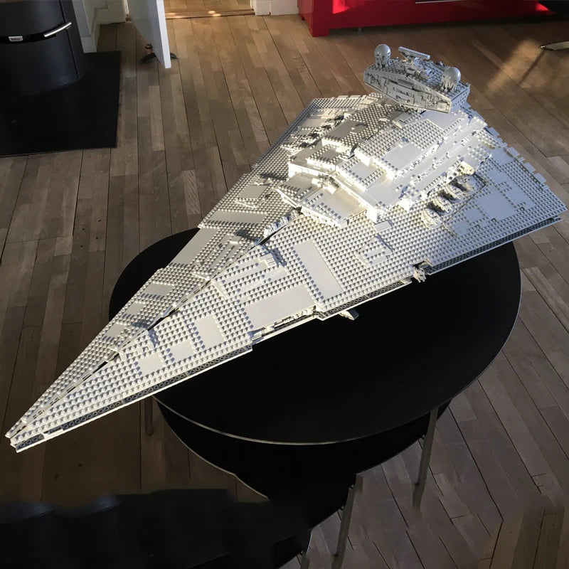Imperial JV Navy Stormtrooper Star Destroyer Star Cruiser Galactic Empire Starfighter Dark Fleetship Spacecraft 75252 Brick ToyGift