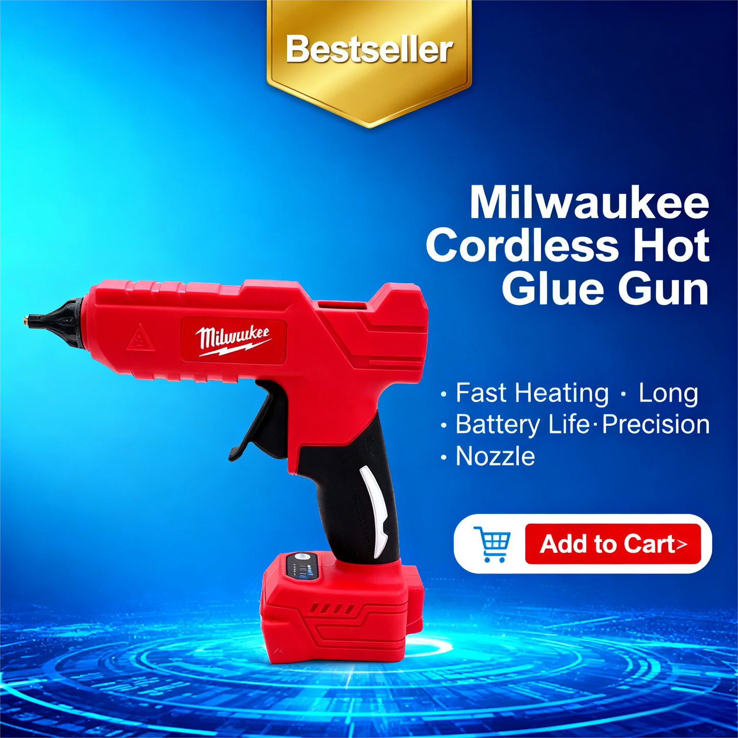 Milwaukee 18V Cordless Hot Glue Gun TBW