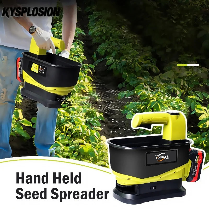 Makita Compatible 18V JV seed Spreader Handheld 5.5L Hopper for Lawn Grass Seed Fertilizer Rock Salt Ice Melt Year-Round Tool Makita 18v Battery