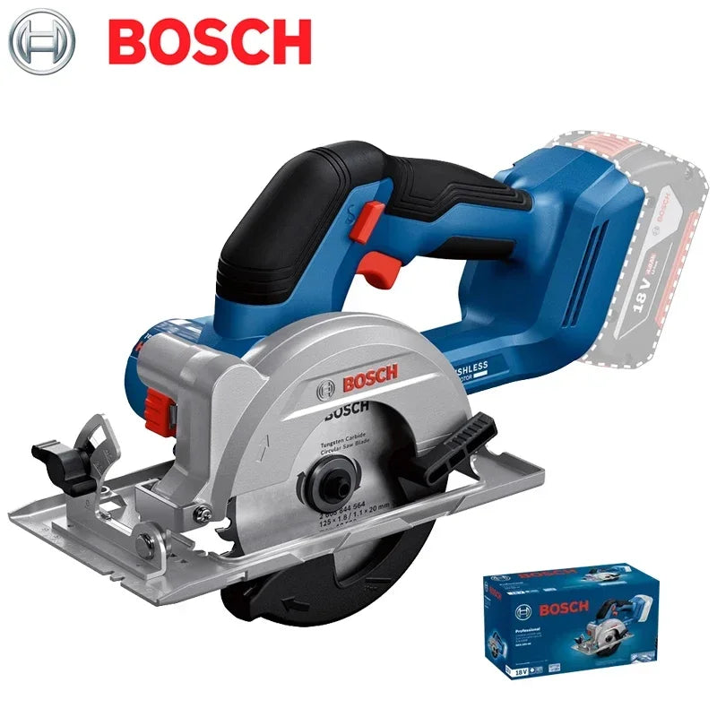 BOSCH Electric Circular Saw 18V Brushless Cordless 125mm Multi-Angle Carpentry Cutting Machine Bosch Power Tools GKS 18V-44