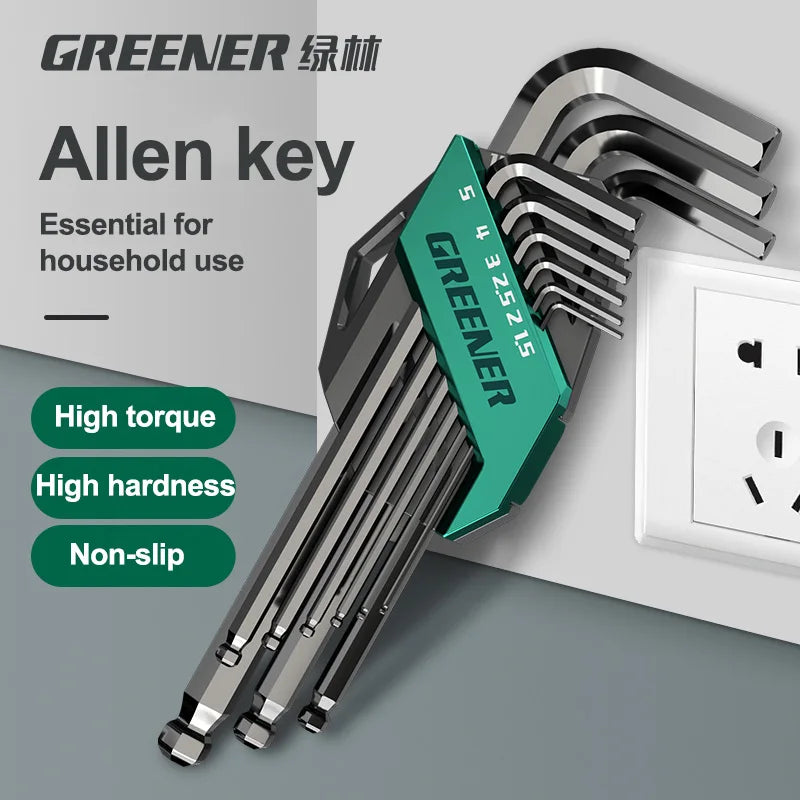 Greener 9-Piece Hex Key Set