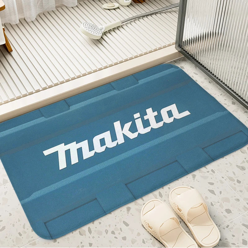 Makita JV Bathroom Foot Mat Non-slip T-Makitas Entrance Door Doormat Slip-resistant Balcony Bedroom Rug Kitchen Hallway Corridor Carpet