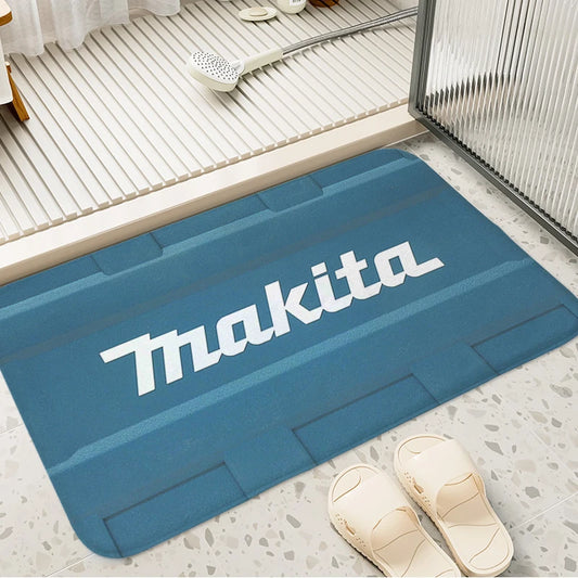Makita JV Bathroom Foot Mat Non-slip T-Makitas Entrance Door Doormat Slip-resistant Balcony Bedroom Rug Kitchen Hallway Corridor Carpet