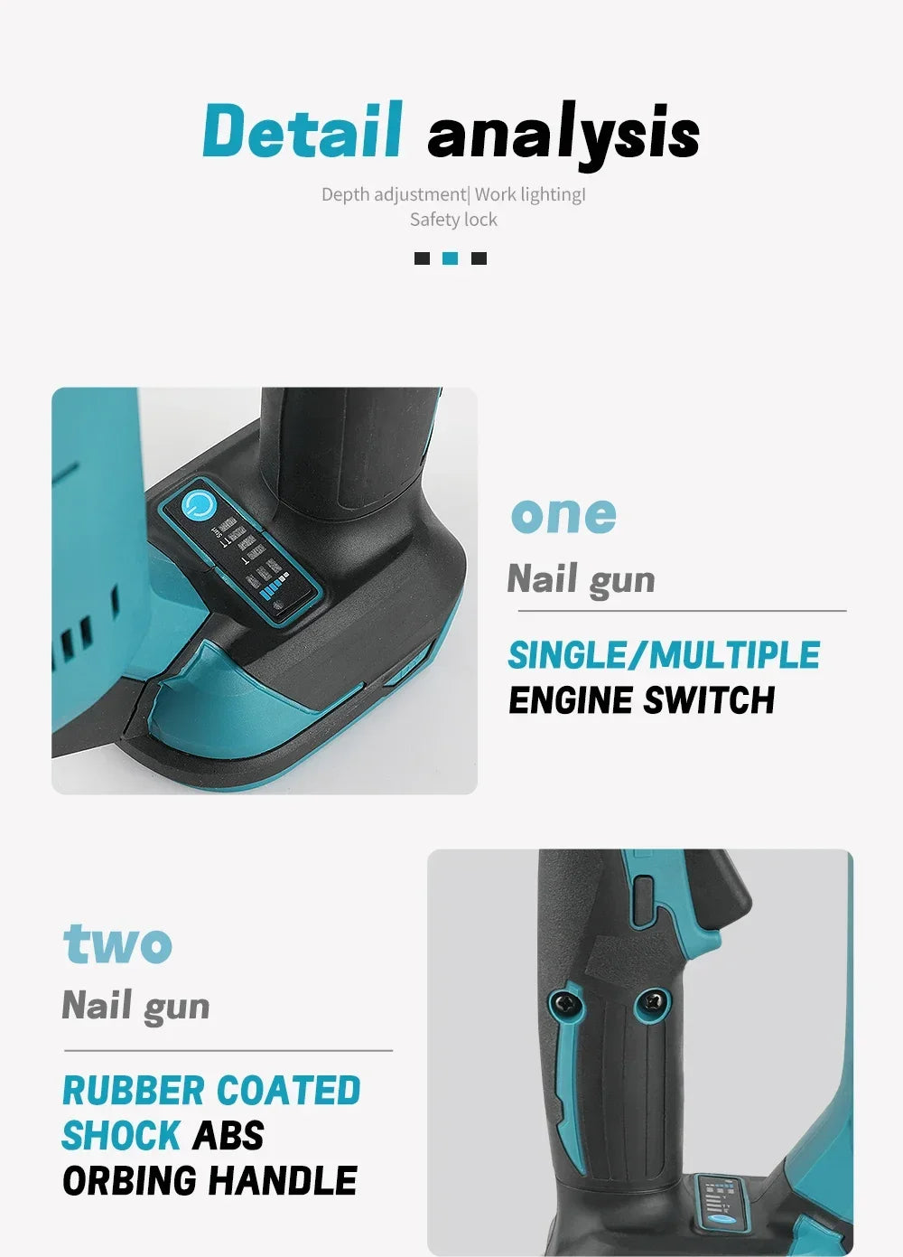 Makita 18V 10-30mm Nail Gun