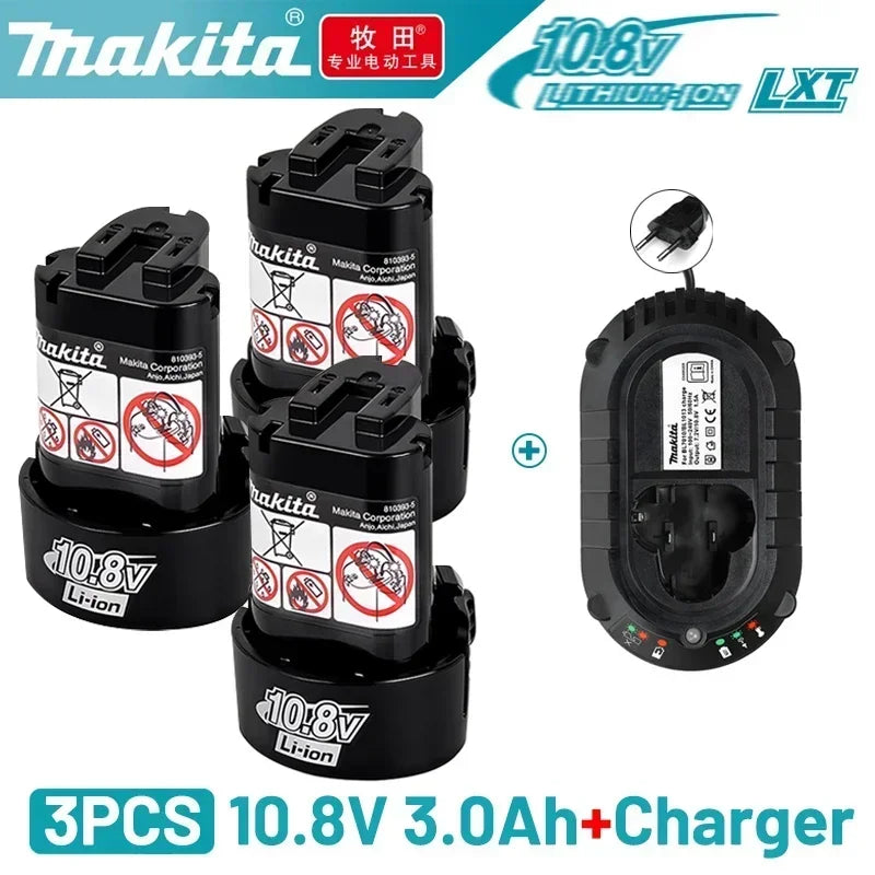 Makita original 10.8V BL1013 BL1020 BL1030 Makita battery ，3.0Ah makita rechargeable replacement battery，TD090D LCT203W Power battery