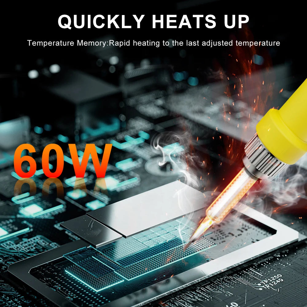 Makita Compatible 18V Cordless Soldering Iron Station Tool For Makita 14.4V-18V Battery BL1830 BL1840 BL1850 BL1860 Battery 60W PCB Soldering Tool