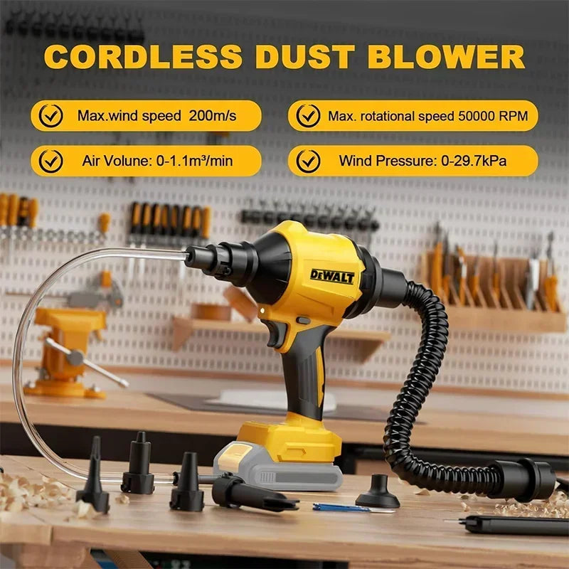 Dewalt 18V 20V Max TBW Brushless Air Blower Cordless Air Dust Removal Gun With Nozzle Multifunction Dusting Machine Inflator Tool(no battery)