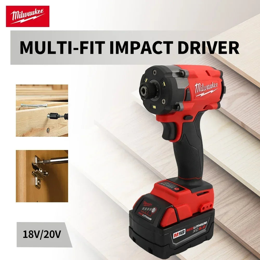 Milwaukee 18v brushless impact driver High efficiency torque lithium battery impact driver electric power tool