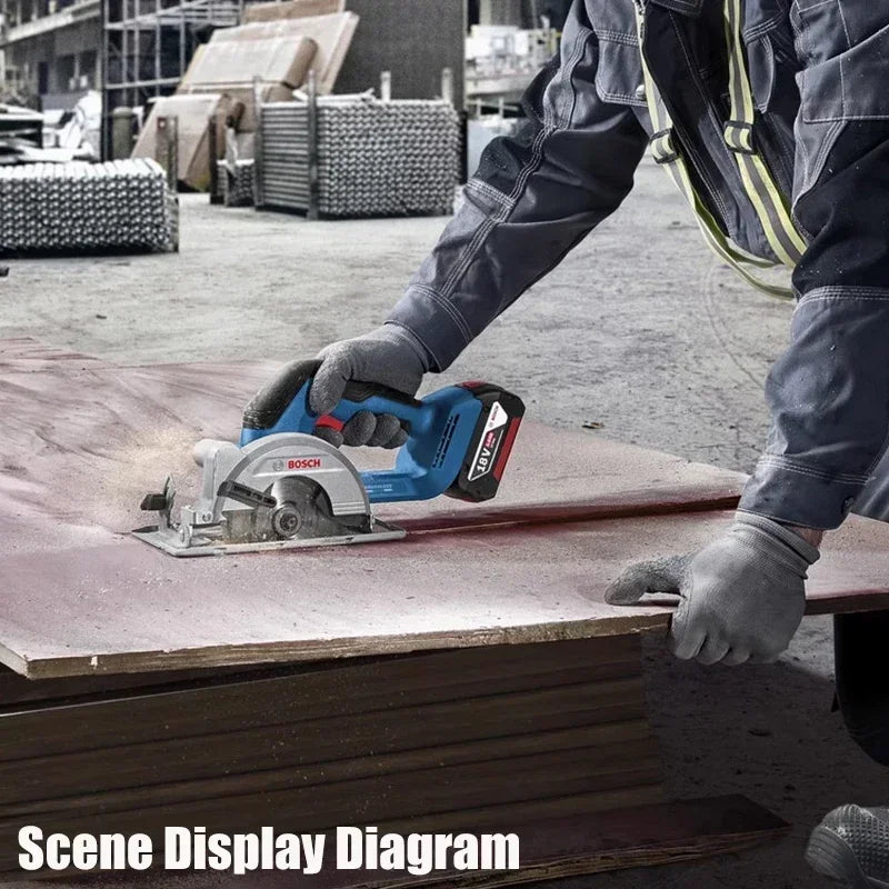 BOSCH Electric Circular Saw 18V Brushless Cordless 125mm Multi-Angle Carpentry Cutting Machine Bosch Power Tools GKS 18V-44