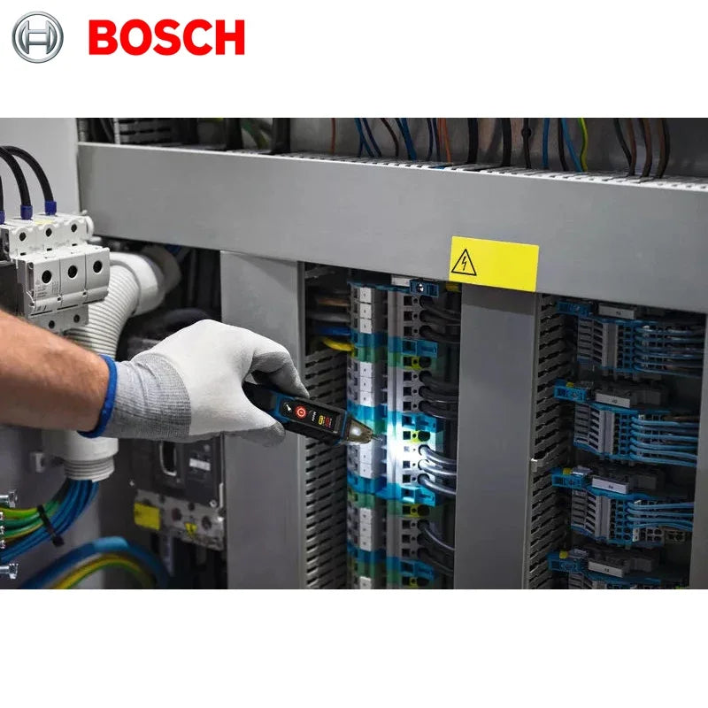 BOSCH Professional Non-contact Voltage Tester Self-test IP67 Rating Dual Voltage for Electric Drill Working GVD 1000-17