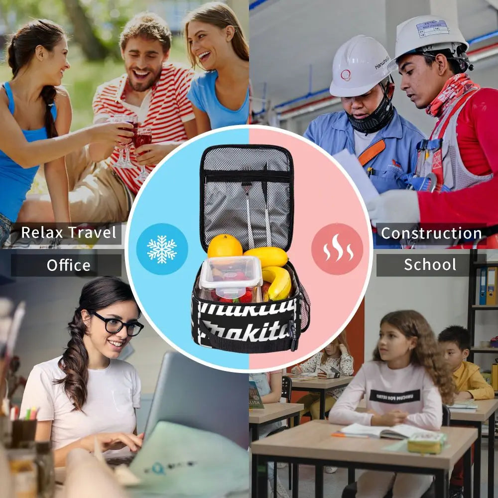 Makita lunch bag Picnic Storage Food Boxes Portable Container Cooler Thermal Lunch Box Tote