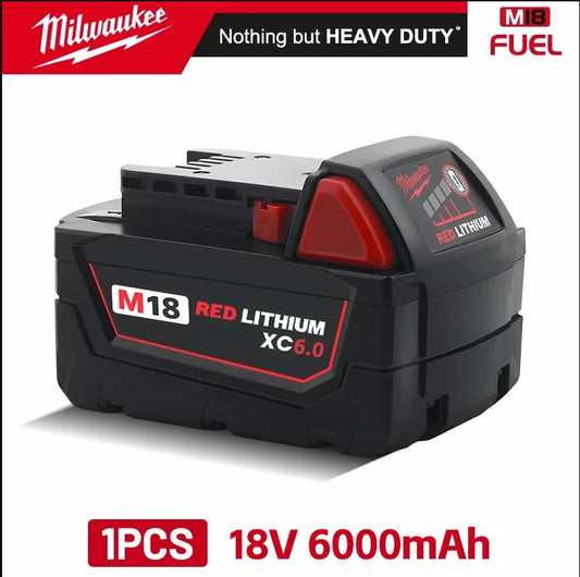 Milwaukee 6.0ah Original M18 B6 18V Li-ion Battery 1pk, 2pk 3pk and charger options
