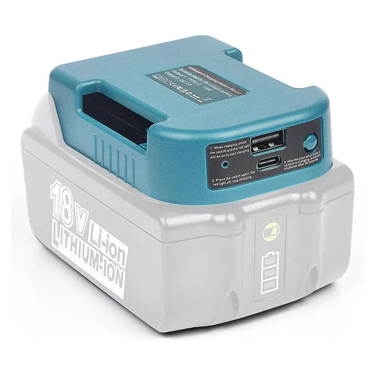 Makita Compatible 18V With USB With Type-C Battery Holder For Makita 18V Battery BL1840 BL1850 BL1860 Charger Adapter Charging