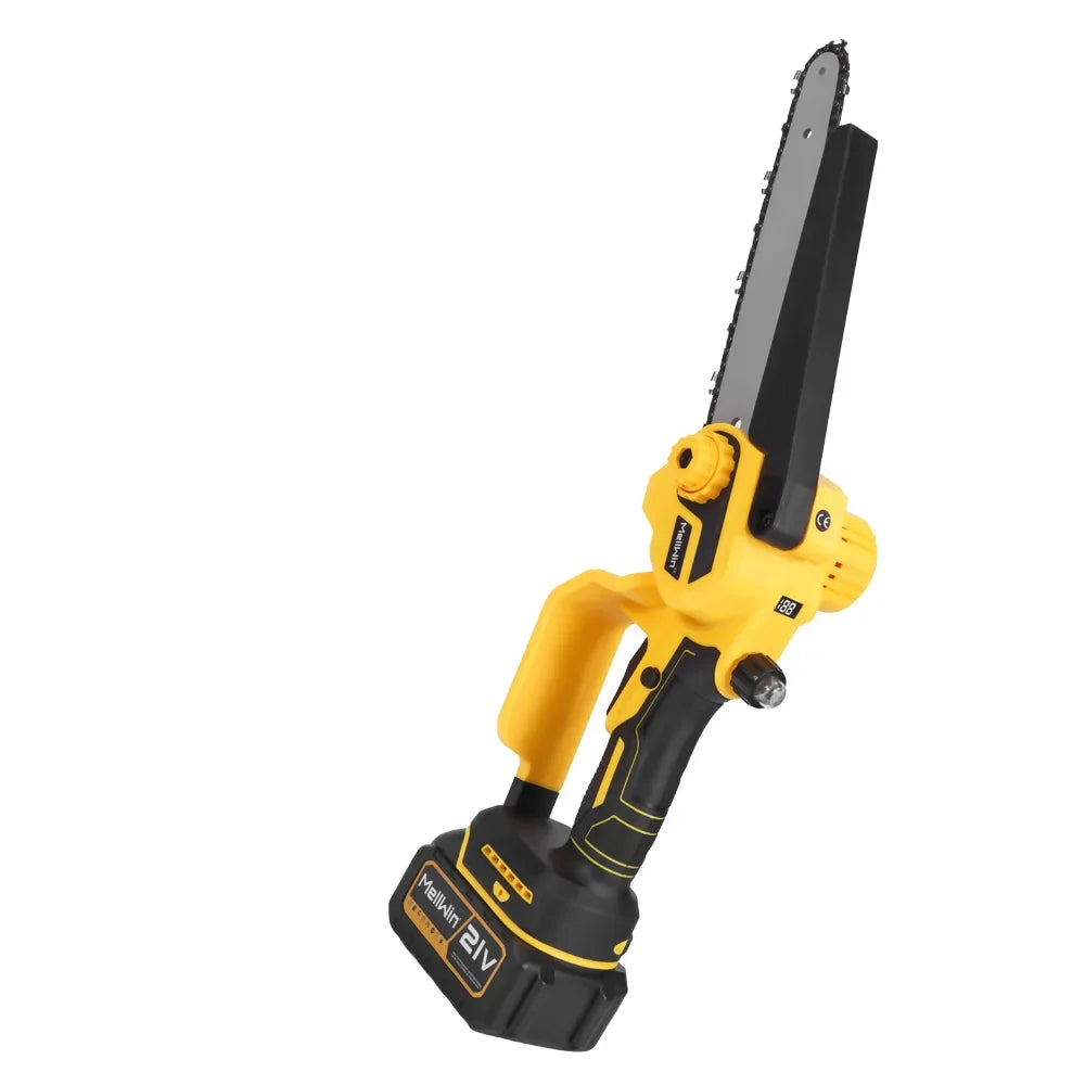 Makita Compatible 18V MELLWIN 4500W 8 inch Brushless Electric Pruning Saw Cordless Rechargeable Woodworking Saw Power Tool For Makita 18V Battery Pin