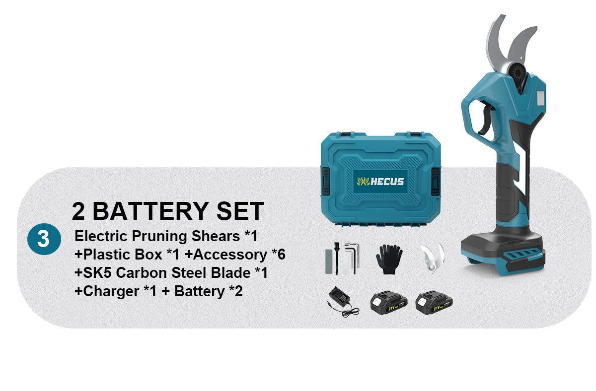 Makita Compatible 189V JV Gisam 40mm Brushless Electric Pruner Shear 2Gear Cordless Fruit Tree Bonsai Pruning Electric Scissors For Makita 18V Battery Pin