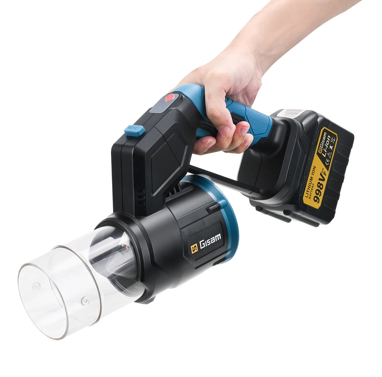 Makita Compatible 18V Gisam 35000RPM Brushless Electric Air Blower 2in1 Turbo Blower Fan Leaf Dust Snow Blowing Clean Tool For Makita 18V Battery Pin