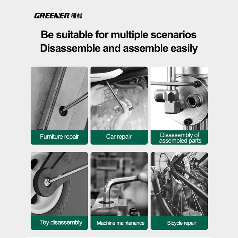 Greener 9-Piece Hex Key Set