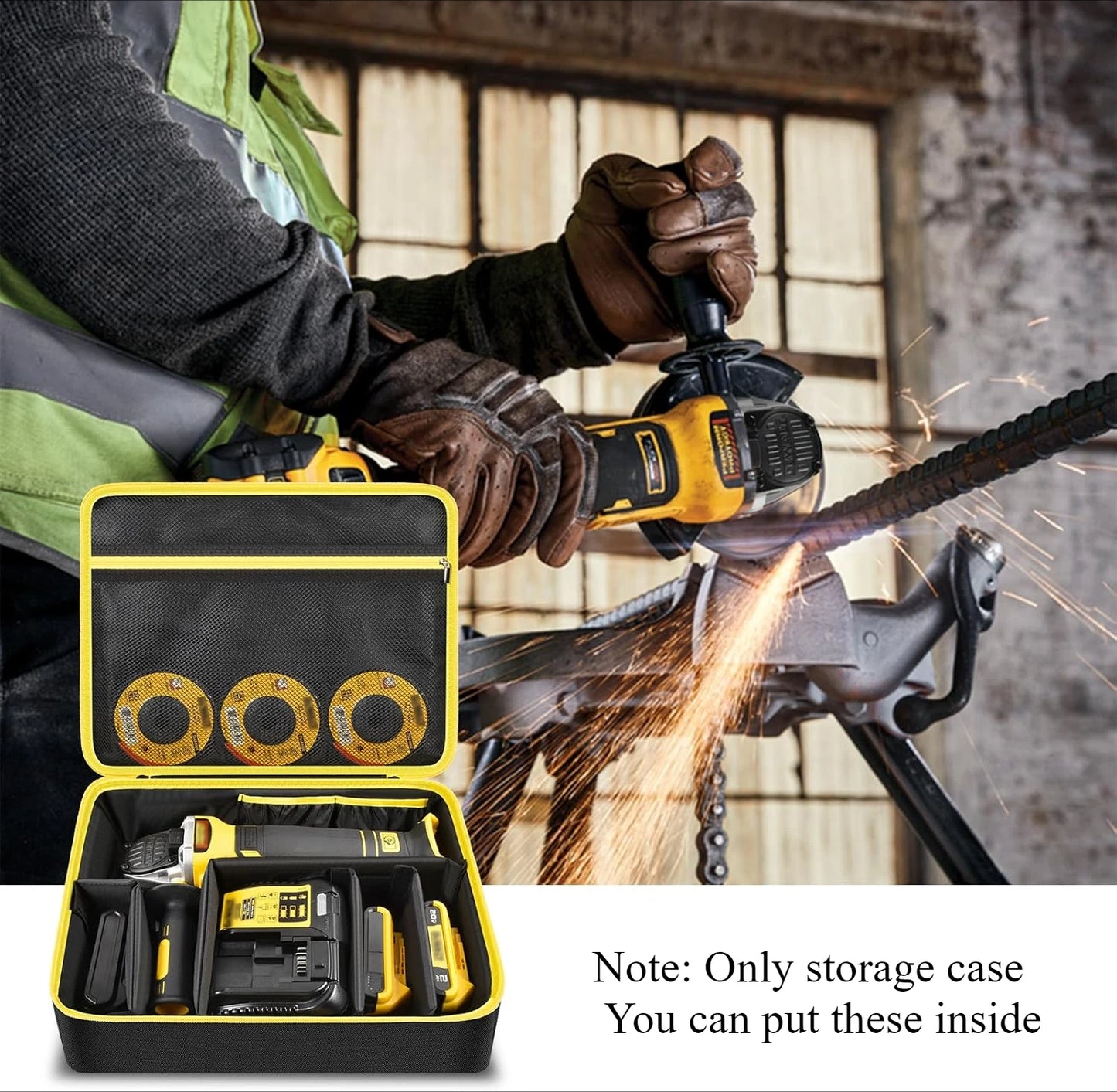 DEWALT Case for DeWalt 18V 20V MAX Angle Grinder range