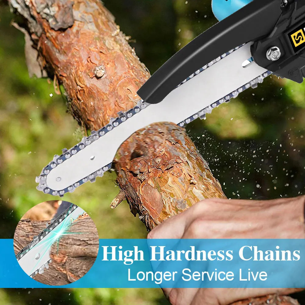 Makita Compatible 18V JV 8 Inch Brushless Chain Saw Handheld Pruning Chainsaw Without Battery Woodworking Electric Saw Power Tool For Makita 18V Battery
