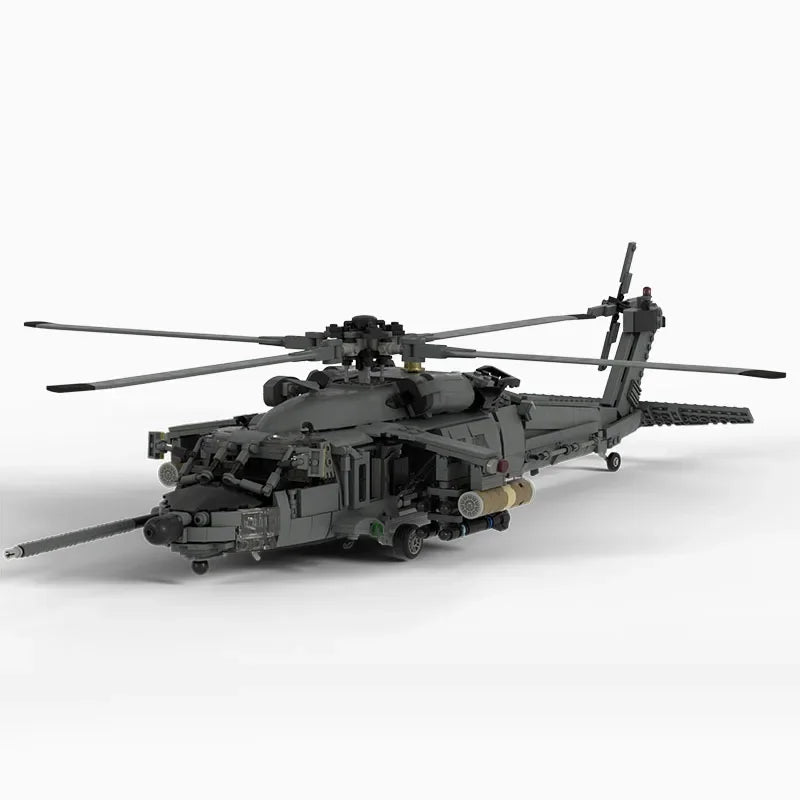 Black hawk JV NEW 1547PCS WW2 Military MOC US MH-60L Black Hawk helicopter Model DIY creative ideas Fighter Plane ChildToy AssemblyPuzzle Gift