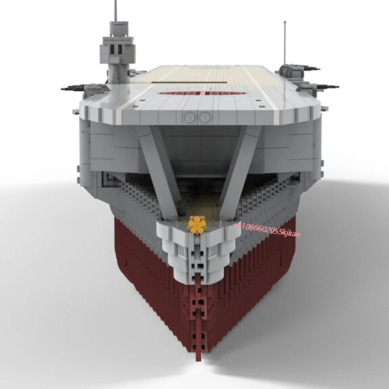 Kaga JV New 5229PCS WW2 Military MOC1:200 scale Kaga aircraft carrier warship Model DIY creative ideas Child Toy Assembly Puzzle Gift