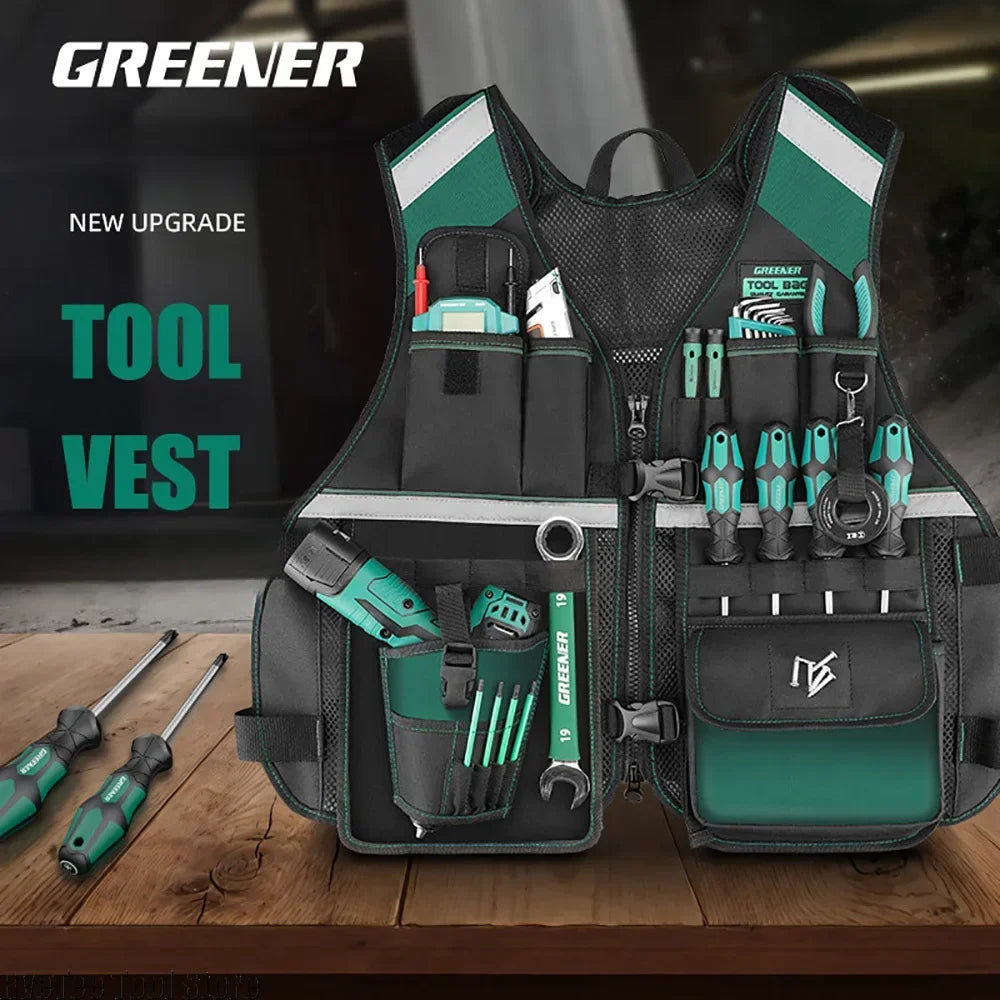 Greener Tool Vest – Lightweight, Breathable, and Built for the Job