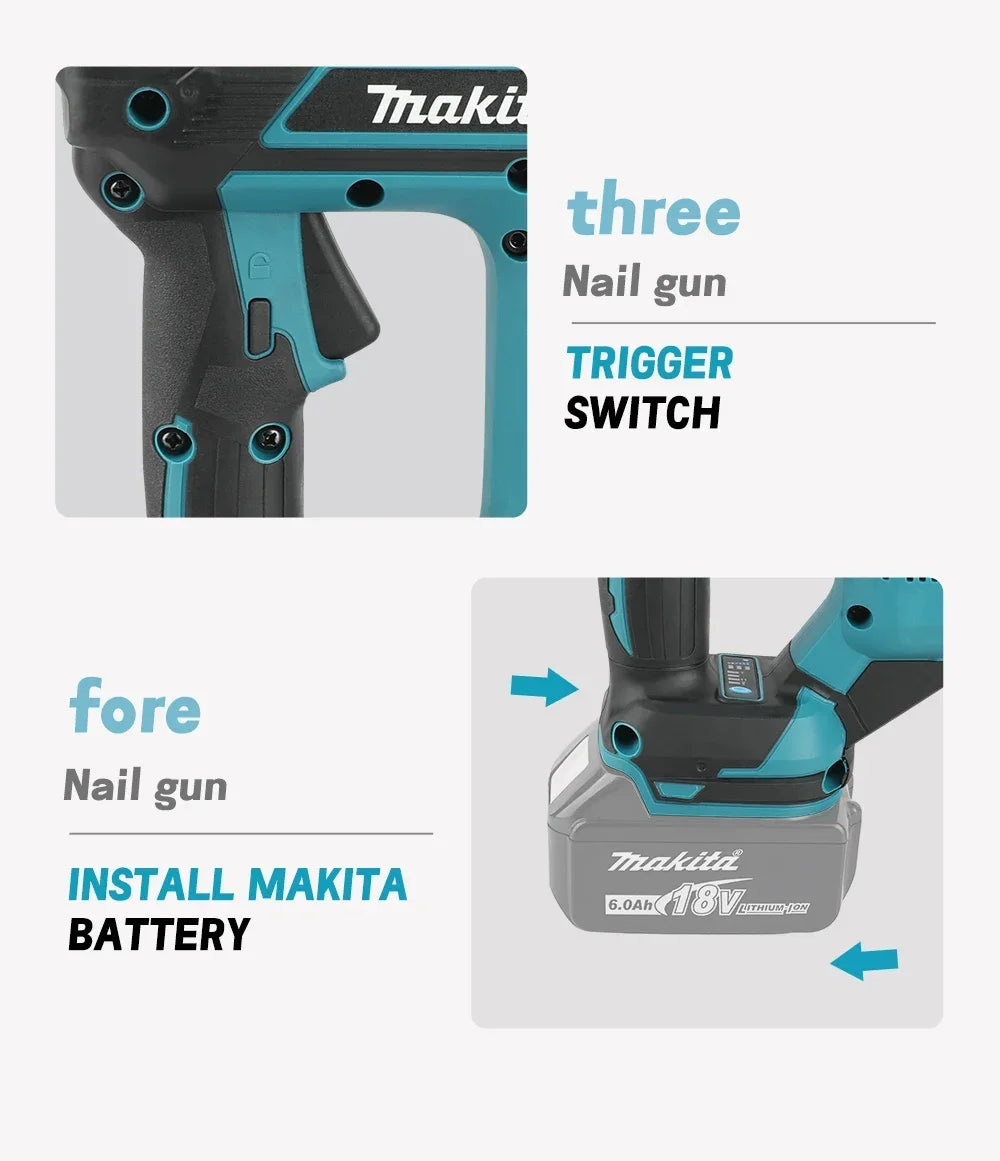 Makita 18V 10-30mm Nail Gun