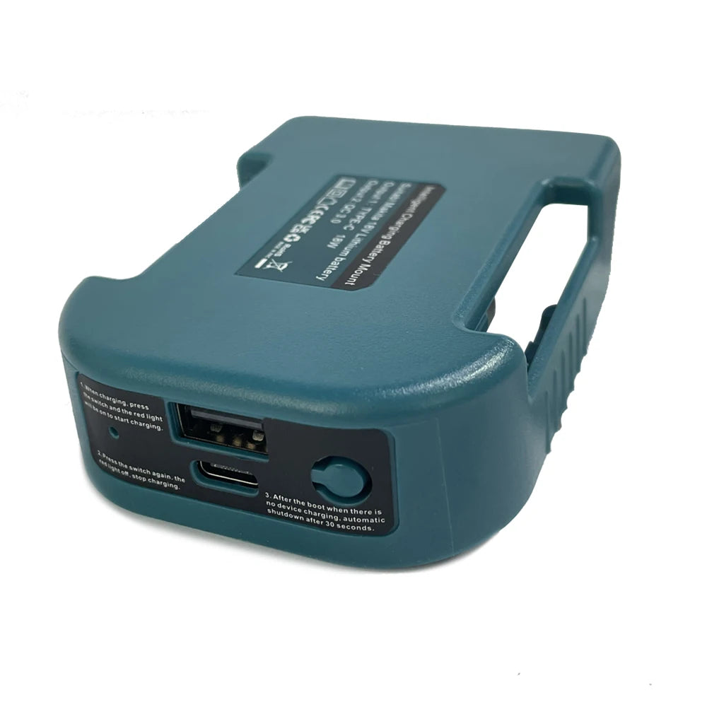 Makita Compatible 18V With USB With Type-C Battery Holder For Makita 18V Battery BL1840 BL1850 BL1860 Charger Adapter Charging