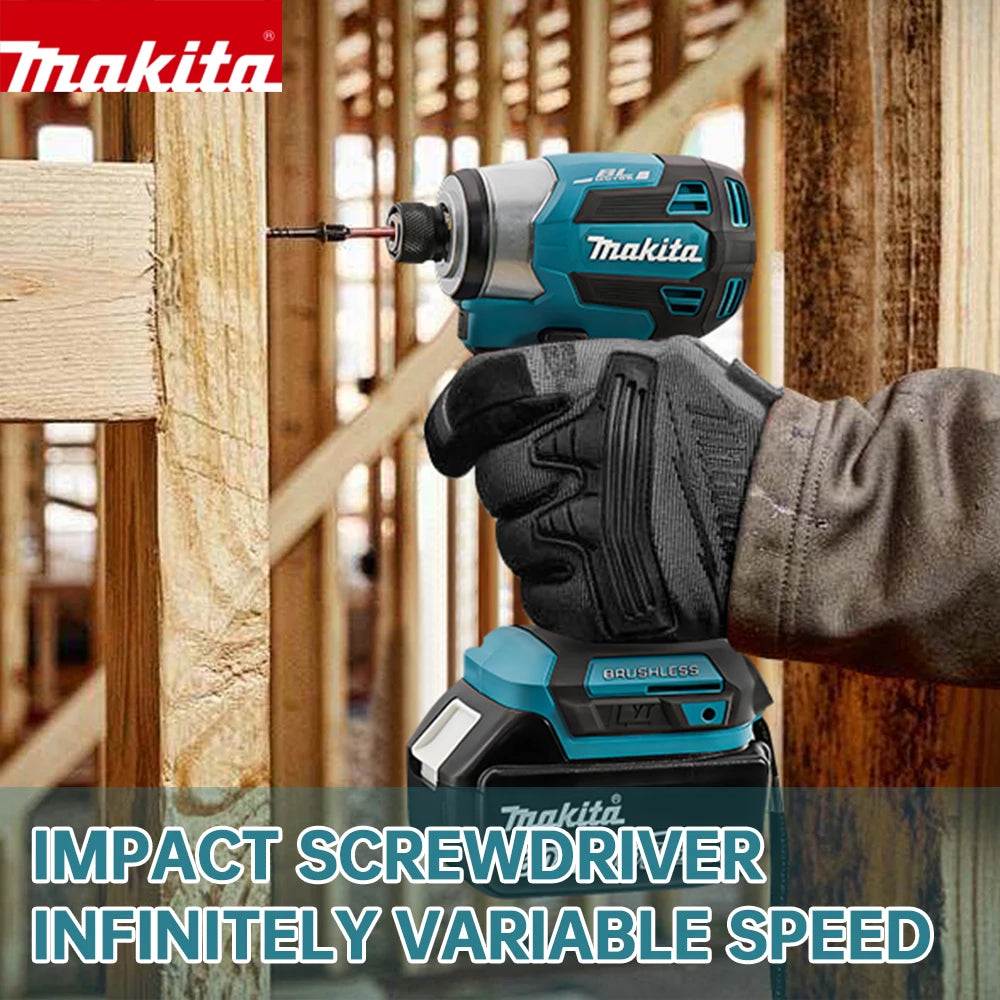 Makita DTD173 18V BL Cordless Brushless Impact Driver Rechargeable Power  Tools for Architecture Screwdriving And Tightening