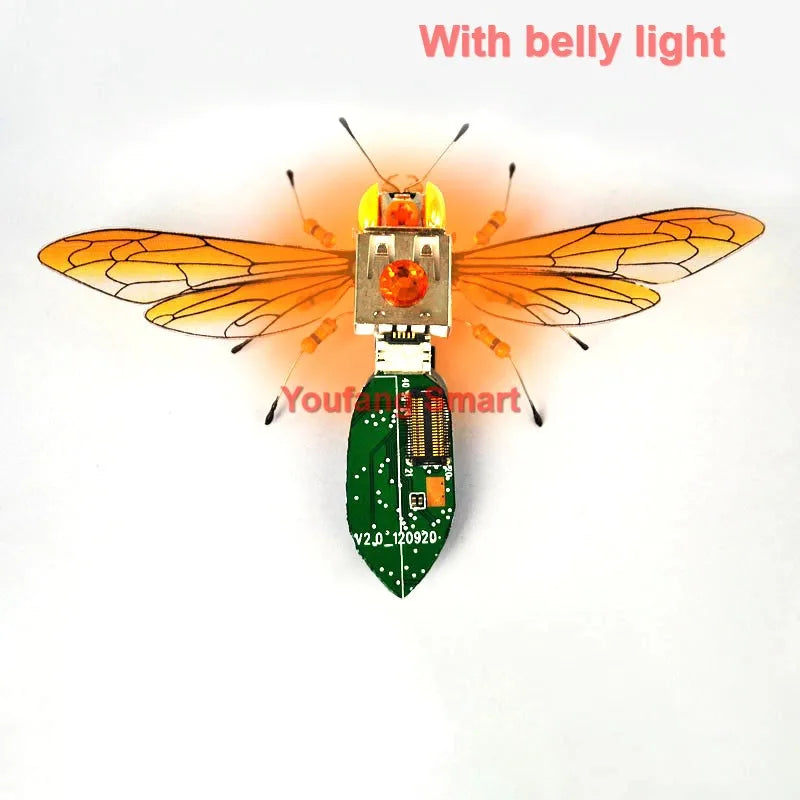 Robot JV STEAM DIY Robotic Insects Science Invention Electronic Animal for School Competition Non-soldered DIY Kit Stem Toys Robot Animal