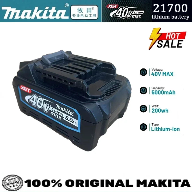 Makita XGT 40V 5.0Ah battery BL4050 - 1Pk and 2Pk