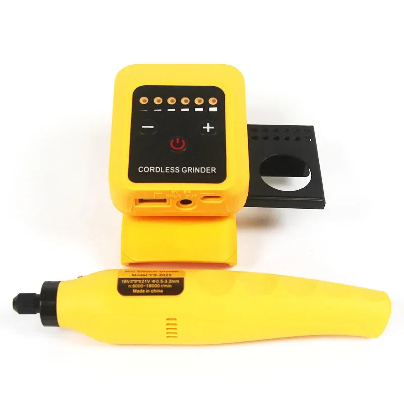 Makita Milwaukee DeWalt Compatible JV Die Grinder 18V 20V Max Lithium Battery Electric Grinder Portable Speed Adjustment DIY Electric Drill for Makita/Dewalt/Milwaukee 18V Li-ion Battery