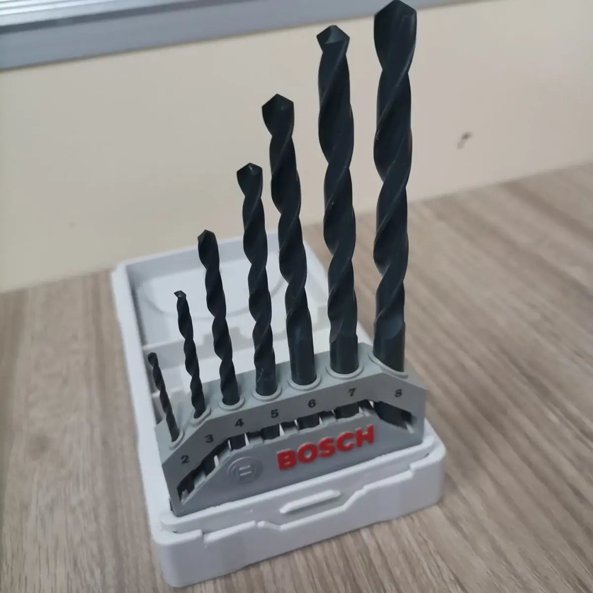 Bosch 2/3/4/5/6/7/8mm X-Line 7pcs Metal Drill Bit Set Electric Drill Head Accessories Drill Driver and Drill Stand
