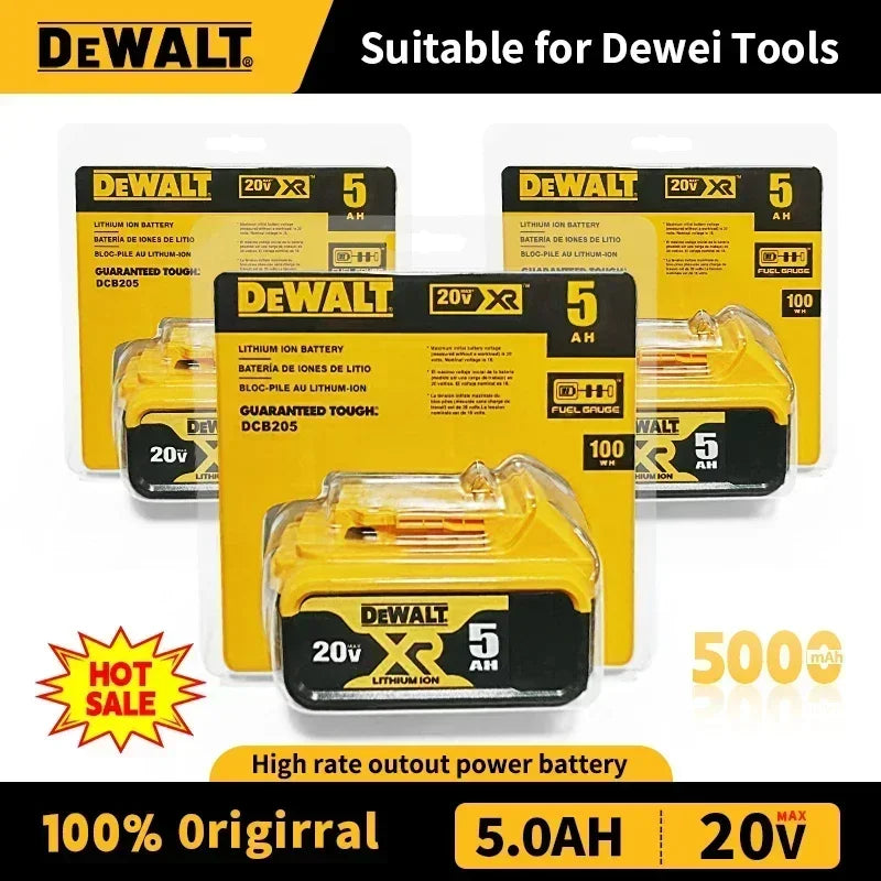Original 5.0Ah XR DEWALT 20V Battery TBW