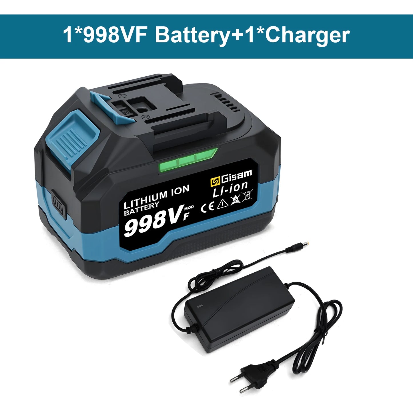 Makita Compatible 18V Gisam Rechargeable Battery 4.0AH 6.0AH Power Tool Lithium battery Led indicator batteries Pack For Makita 18v Battery Pins