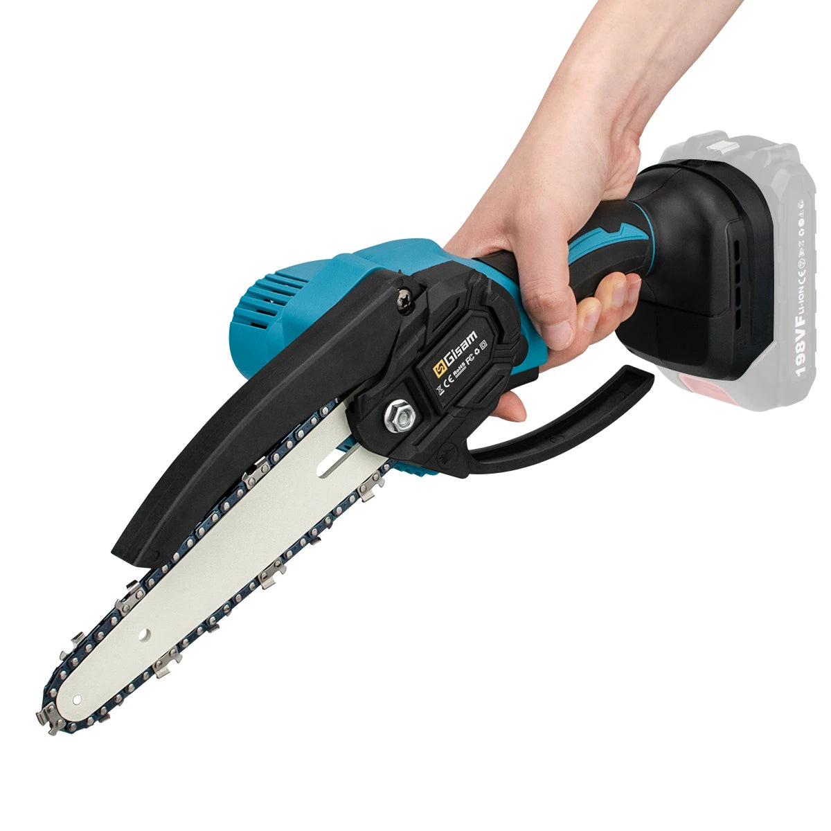 Makita Compatible 18V JV 8 Inch Brushless Chain Saw Handheld Pruning Chainsaw Without Battery Woodworking Electric Saw Power Tool For Makita 18V Battery