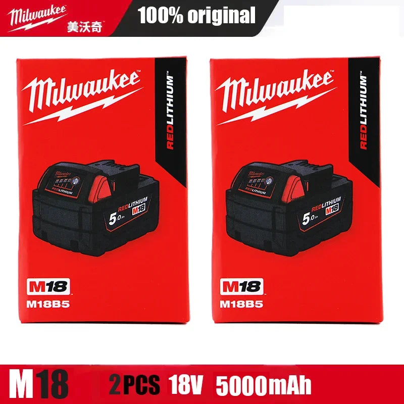 Milwaukee M18 18V 5.0Ah Battery in packaging
