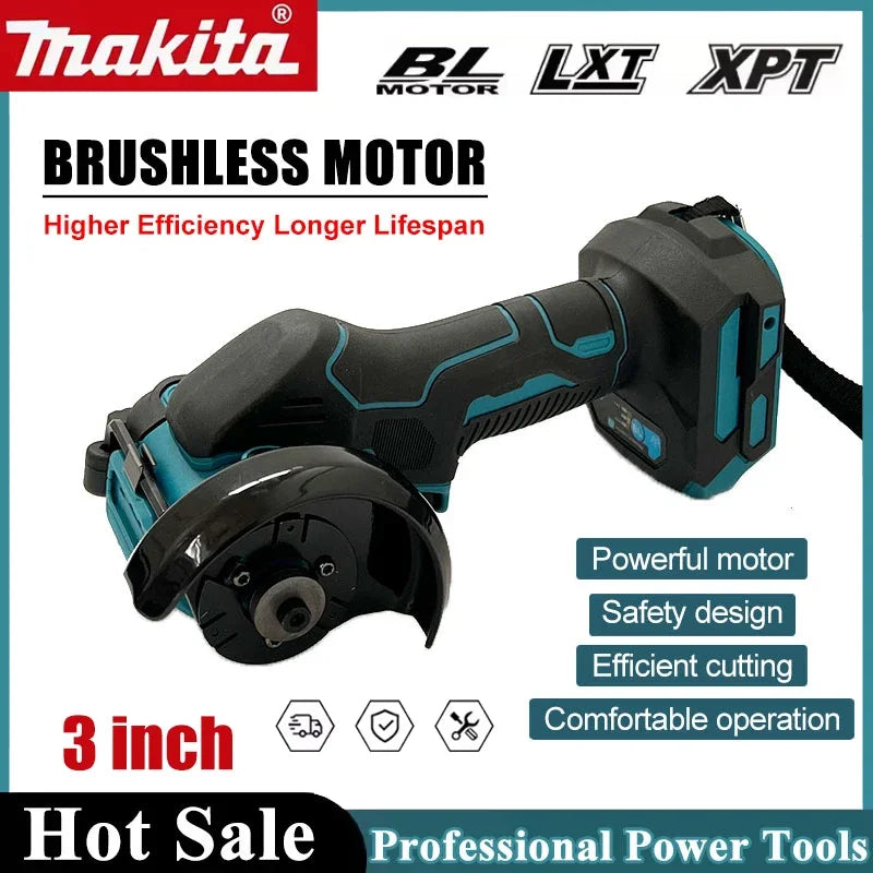Makita 18V 3-Inch 76mm Cordless Angle Grinder Saw