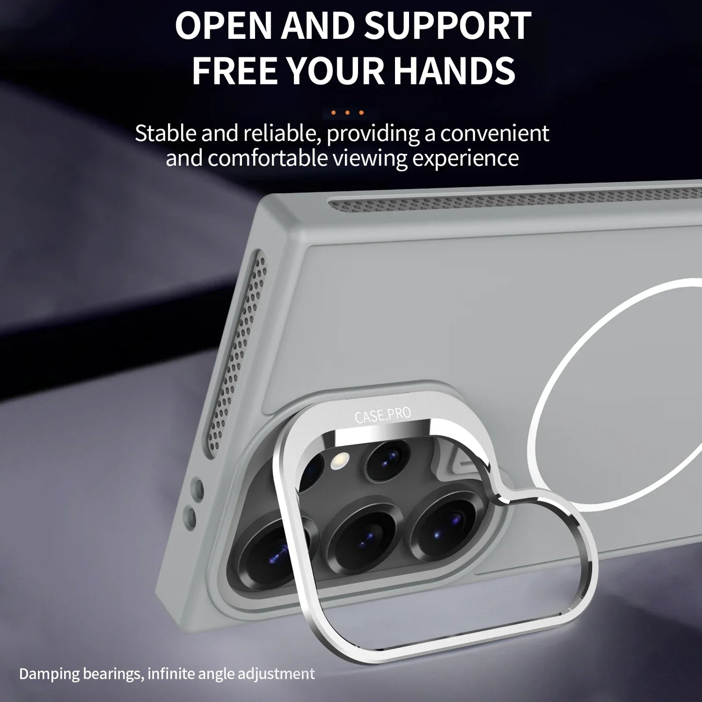 Samsung Galaxy Invisible Bracket Cooling Function Case for Samsung Galaxy S25 S24 Ultra with MagSafe Wireless Charging Drop Protection Cover