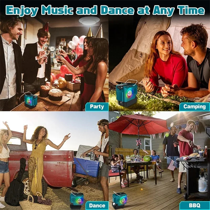 Makita Compatible JV Speaker for Makita 18V Li-ion Battery BL1820 BL1830 BL1840 Bluetooth Player Loudspeaker Outdoors Cordless Portable Amplifier