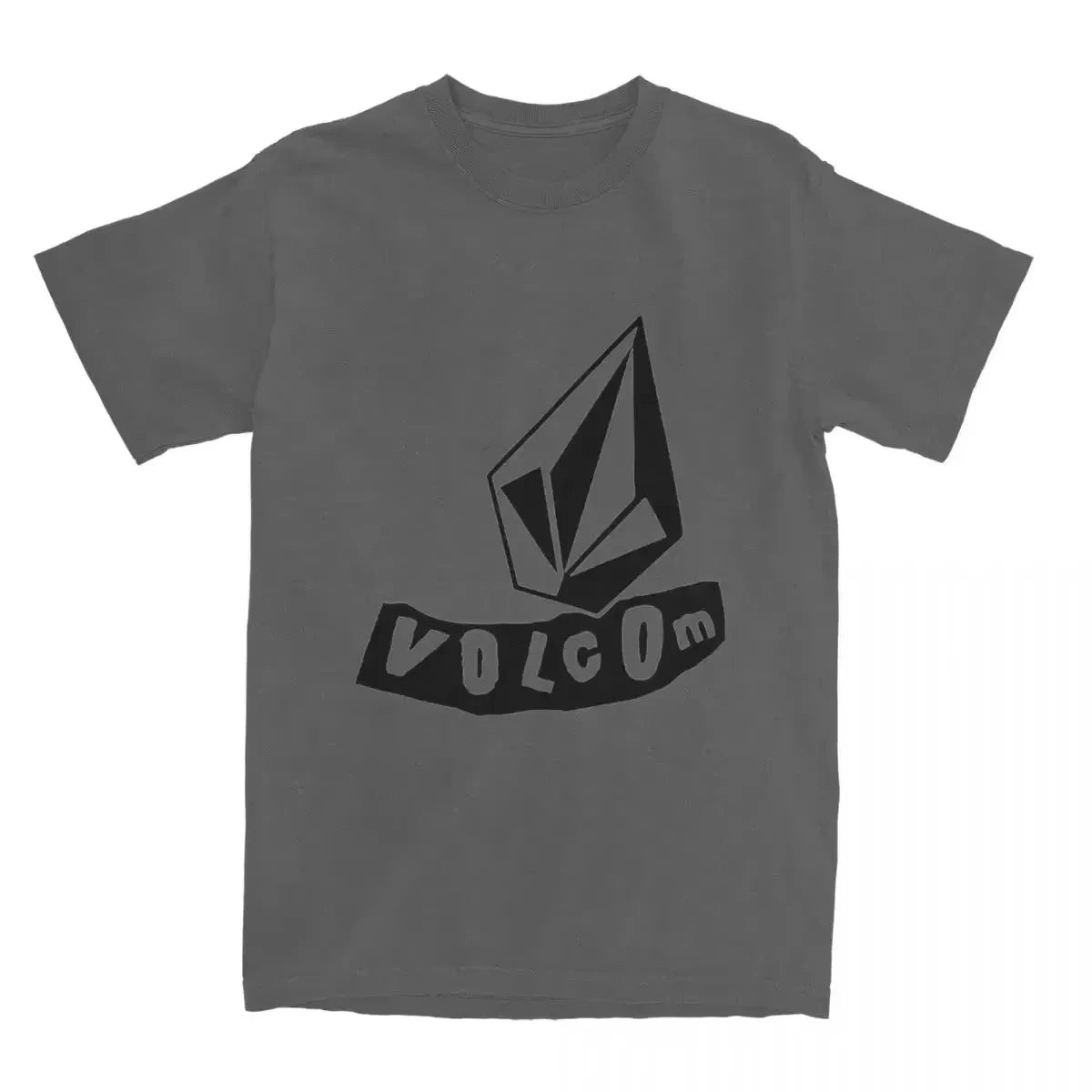 Volcom JV Printed Men Women Cotton T-shirt Luxury Brand Fashion Big Size Top Casual Short Sleeve Streetwear Classic Print Loose Tee 2025