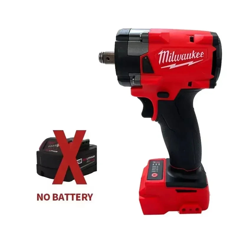 Milwaukee 18V Brushless Screwdriver Cordless 1/2 Electric Wrench Car Truck Repair Impact Drill Rechargable For Battery Tools
