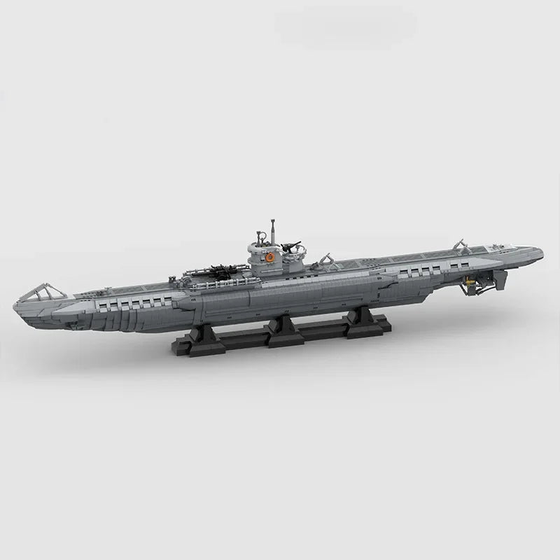 U-Boat JV 4565PCS WW2 Military MOC 1:55 Scale German VII U-boats Model diy creative ideas warship Child Toy Assembly Puzzle Birthday Gift