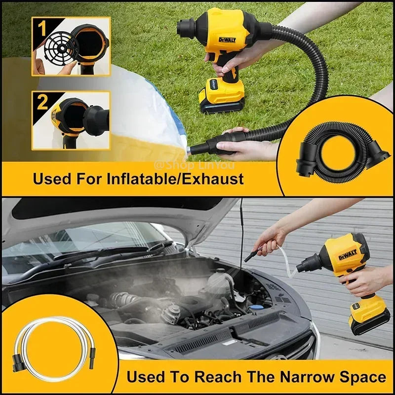 Dewalt 18V 20V Max TBW Brushless Air Blower Cordless Air Dust Removal Gun With Nozzle Multifunction Dusting Machine Inflator Tool(no battery)