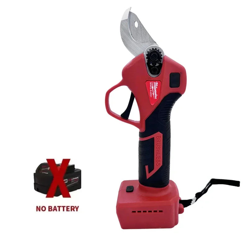 Milwaukee 18V Brushless Electric Pruner 4 Gears Cordless Handheld Orchard Shrub Pruning Tree Branches Cutter For 18V 20V Battery