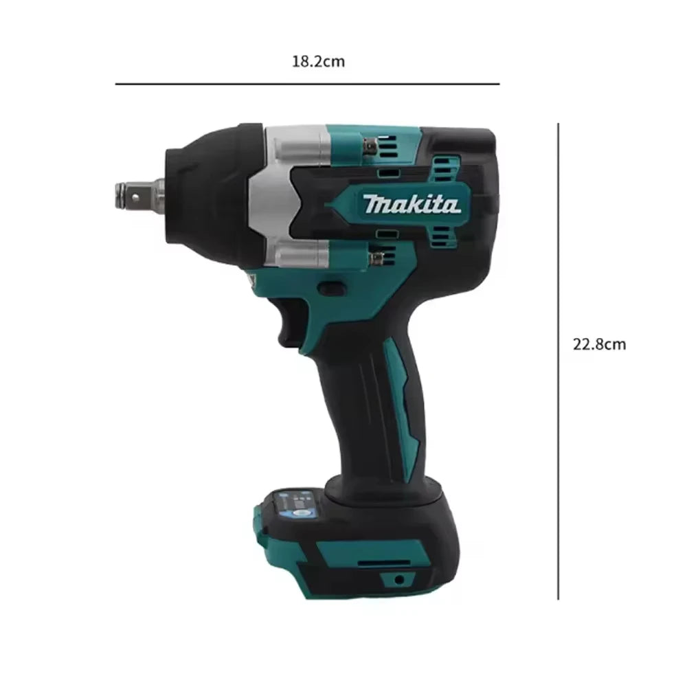 Makita Electric Wrench DTW700 Brushless Multi functional Rechargeable 18V Lithium Battery Auto Repair High Torque Impact Wrench