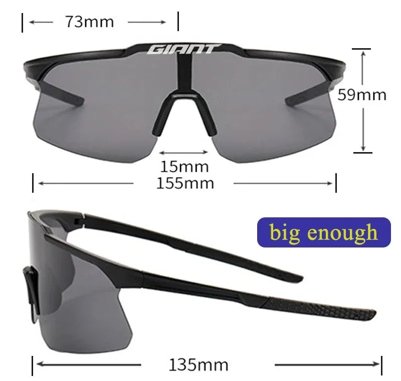 Giant JV new cycling Glasses UV400 Protection, Anti-Fog, Sports Sunglasses for Men Women with case