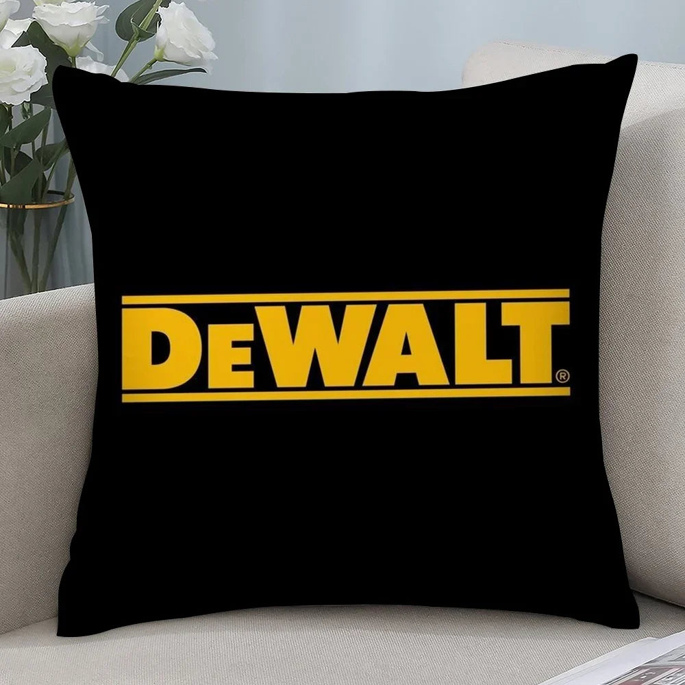 DeWalt Pillow Case Short Plush Sofa Decorative Gift Home Double-sided Printing Cushion