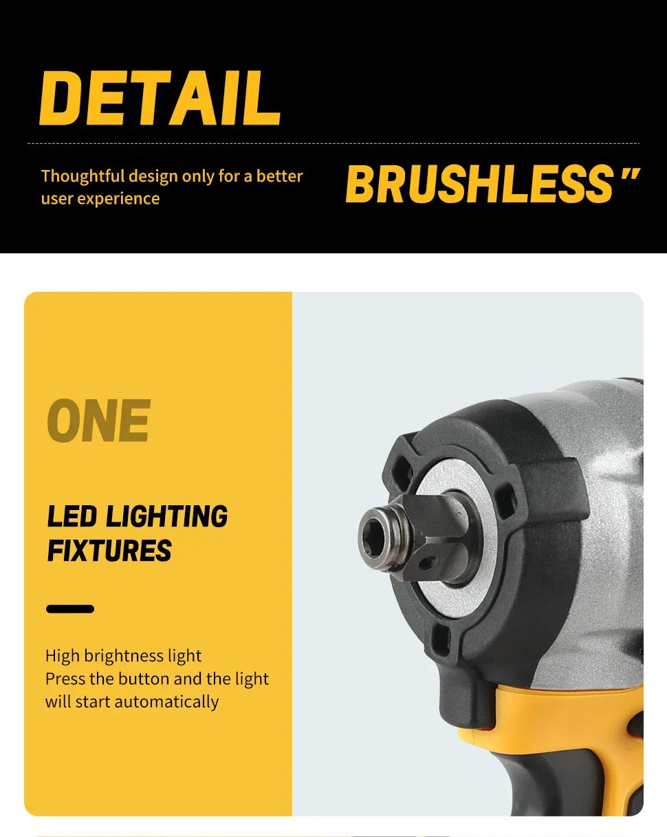 Dewalt 18V 20V Max DCF921 Impact Wrench with 6.0Ah battery and Charger